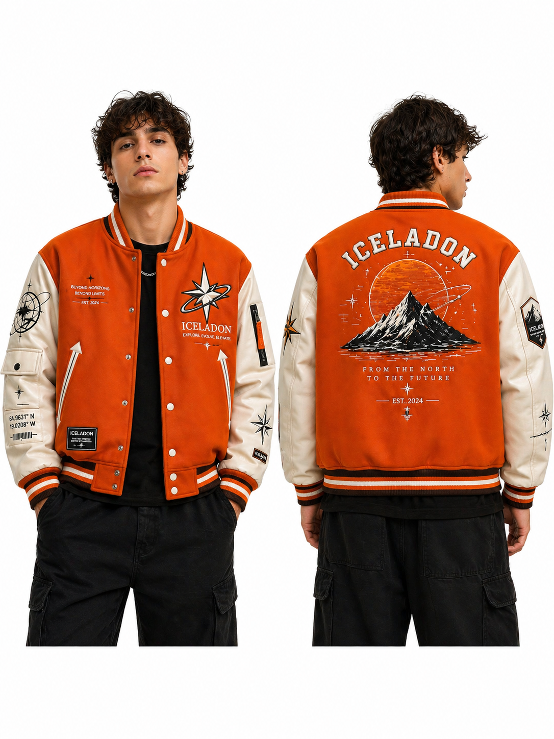 Orange College Jacket